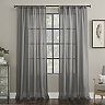 Archaeo Toby Embroidered Border Cotton Blend Sheer Rod Pocket Window Curtain