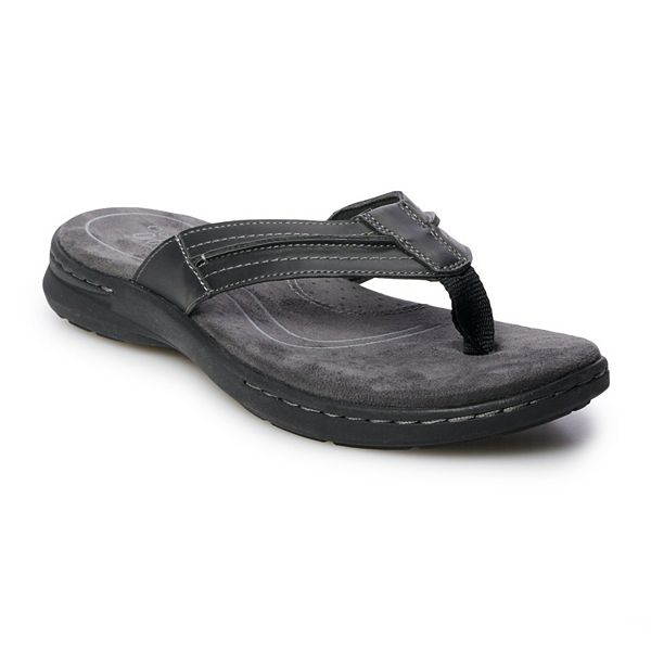 Croft and barrow ortholite mens hot sale flip flops