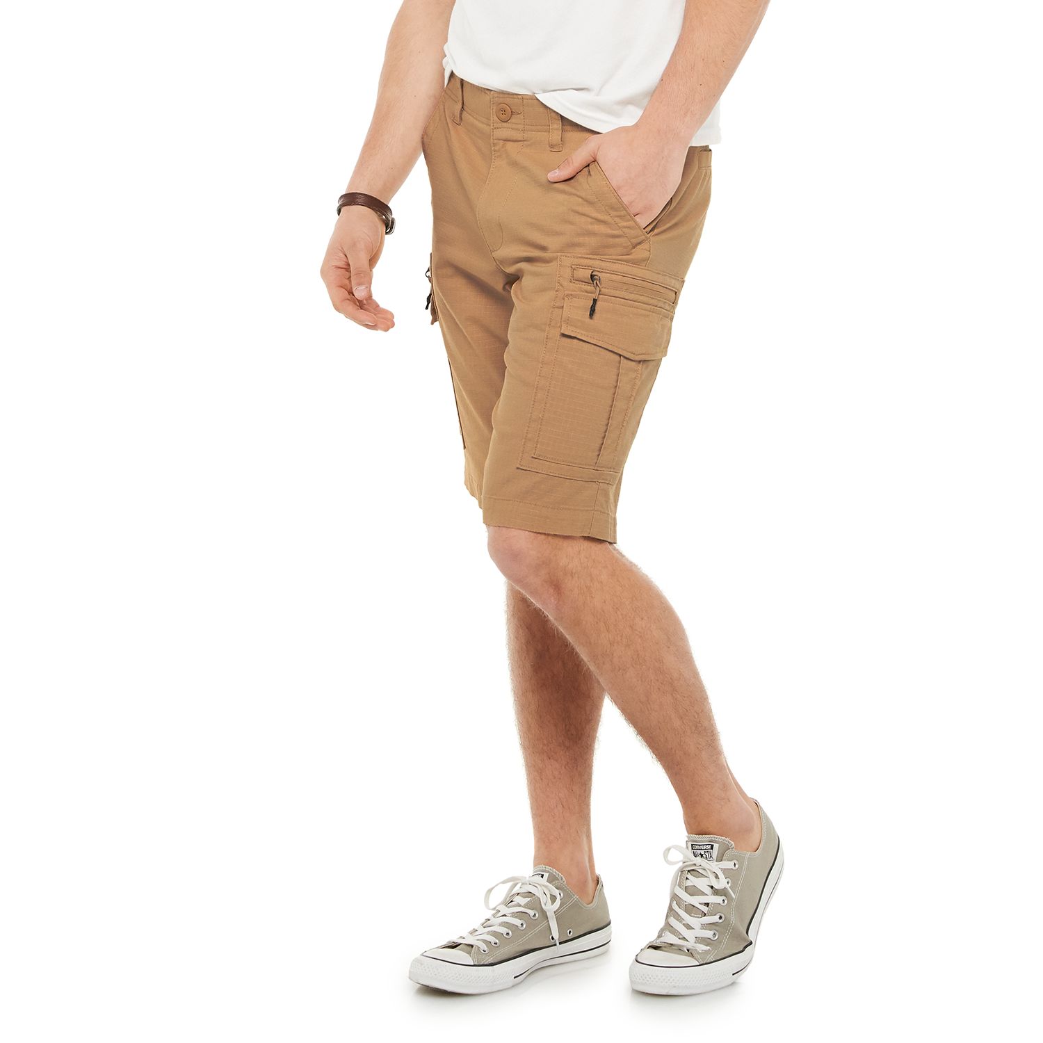 young mens khaki shorts
