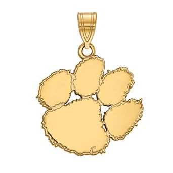 LogoArt 10k Gold Clemson Tigers Large Pendant Charm