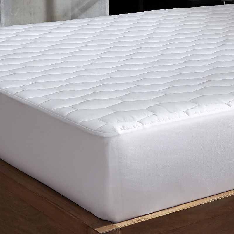 Hotel Laundry Allergy Waterproof Mattress Pad, White, Full