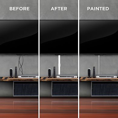 Church Supply 12-Cable Concealer On-Wall Cable Management Raceway Kit