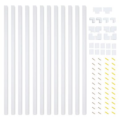 Church Supply 12-Cable Concealer On-Wall Cable Management Raceway Kit