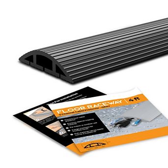 Church Supply 3-Channel On Floor Cable Cover & Protector for Sidewalks or Walkways