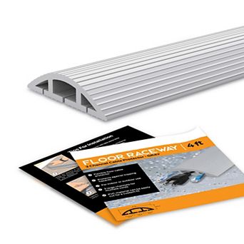 Church Supply 3-Channel On Floor Cable Cover for Sidewalks or Walkways