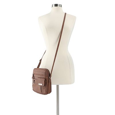 MultiSac Women's North South Mini Zip Around Crossbody Bag - Briarcliff Floral Pattern, Nylon