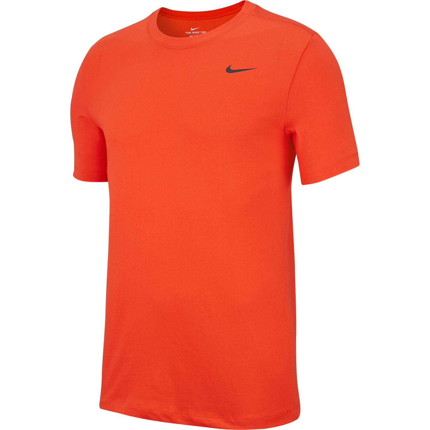 black and orange nike shirt