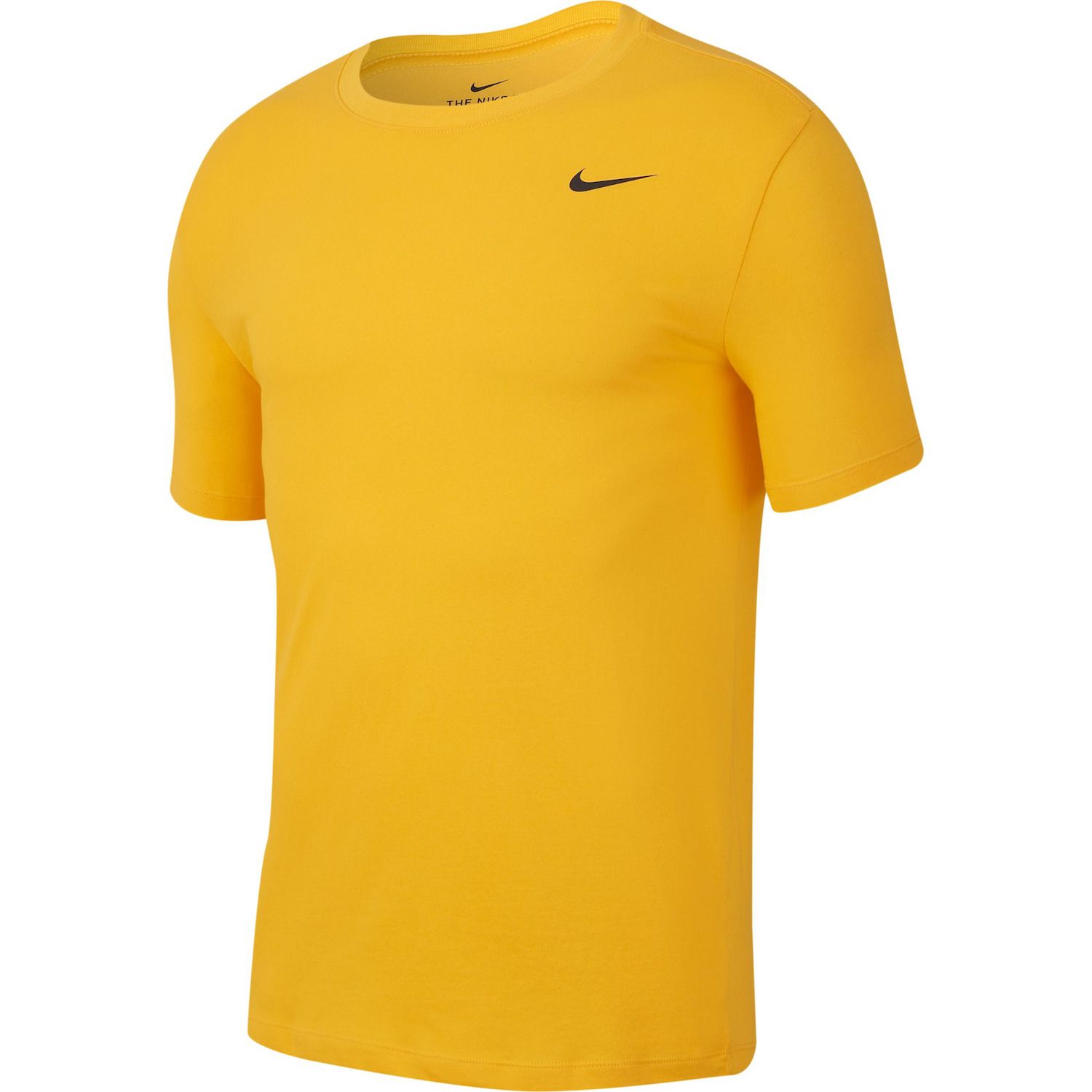 black and yellow nike shirt