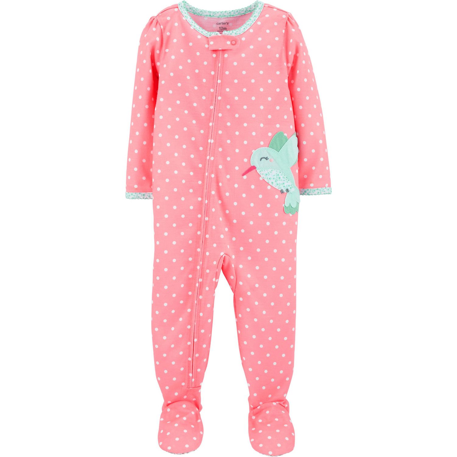 baby girl footed pajamas