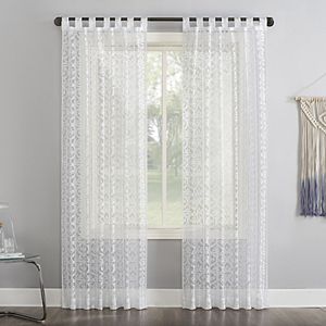 Laura Ashley Lifestyles 1 Panel Frosting Sheer Window Curtain