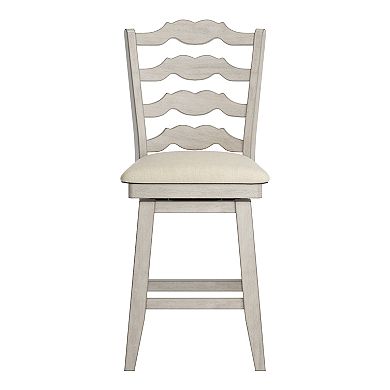 HomeVance Zackery Ladder Back Swivel Dining Chair
