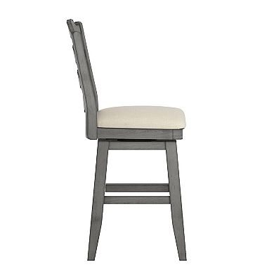 HomeVance Zackery Ladder Back Swivel Dining Chair