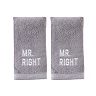 SKL Home Mr Right 2-pack Hand Towel Set