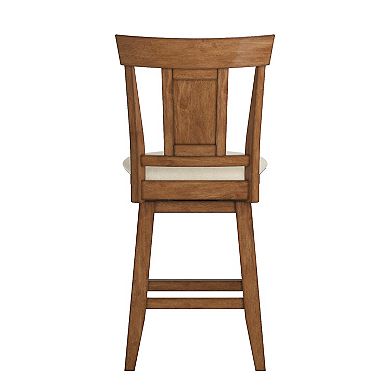 HomeVance Zackery Panel Back Swivel Dining Chair