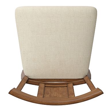 HomeVance Zackery Panel Back Swivel Dining Chair