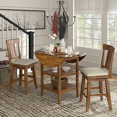 HomeVance Zackery Panel Back Swivel Dining Chair