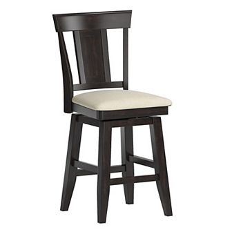 HomeVance Zackery Panel Back Swivel Dining Chair