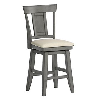HomeVance Zackery Panel Back Swivel Dining Chair