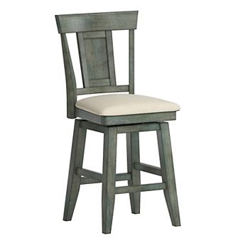 HomeVance Zackery Panel Back Swivel Dining Chair