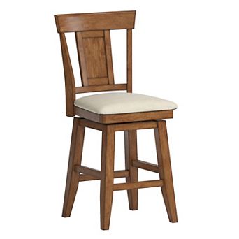 HomeVance Zackery Panel Back Swivel Dining Chair