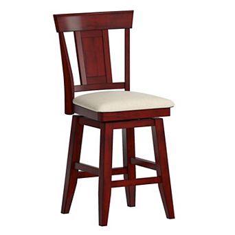 HomeVance Zackery Panel Back Swivel Dining Chair