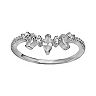 PRIMROSE Sterling Silver Marquise Cubic Zirconia Cluster Ring