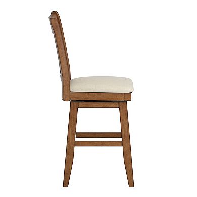 HomeVance Zackery Cross Back Swivel Dining Chair