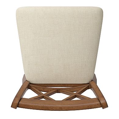 HomeVance Zackery Cross Back Swivel Dining Chair