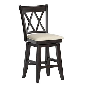 HomeVance Zackery Cross Back Swivel Dining Chair