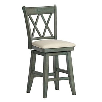 HomeVance Zackery Cross Back Swivel Dining Chair
