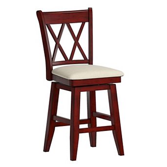 HomeVance Zackery Cross Back Swivel Dining Chair