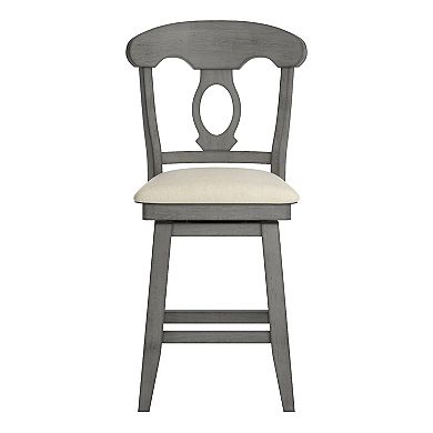 HomeVance Zackery Napoleon Back Swivel Dining Chair