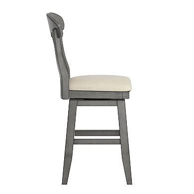 HomeVance Zackery Napoleon Back Swivel Dining Chair