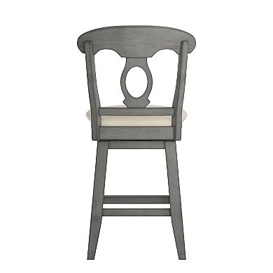 HomeVance Zackery Napoleon Back Swivel Dining Chair