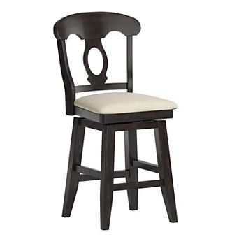 HomeVance Zackery Napoleon Back Swivel Dining Chair