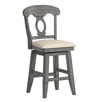 HomeVance Zackery Napoleon Back Swivel Dining Chair