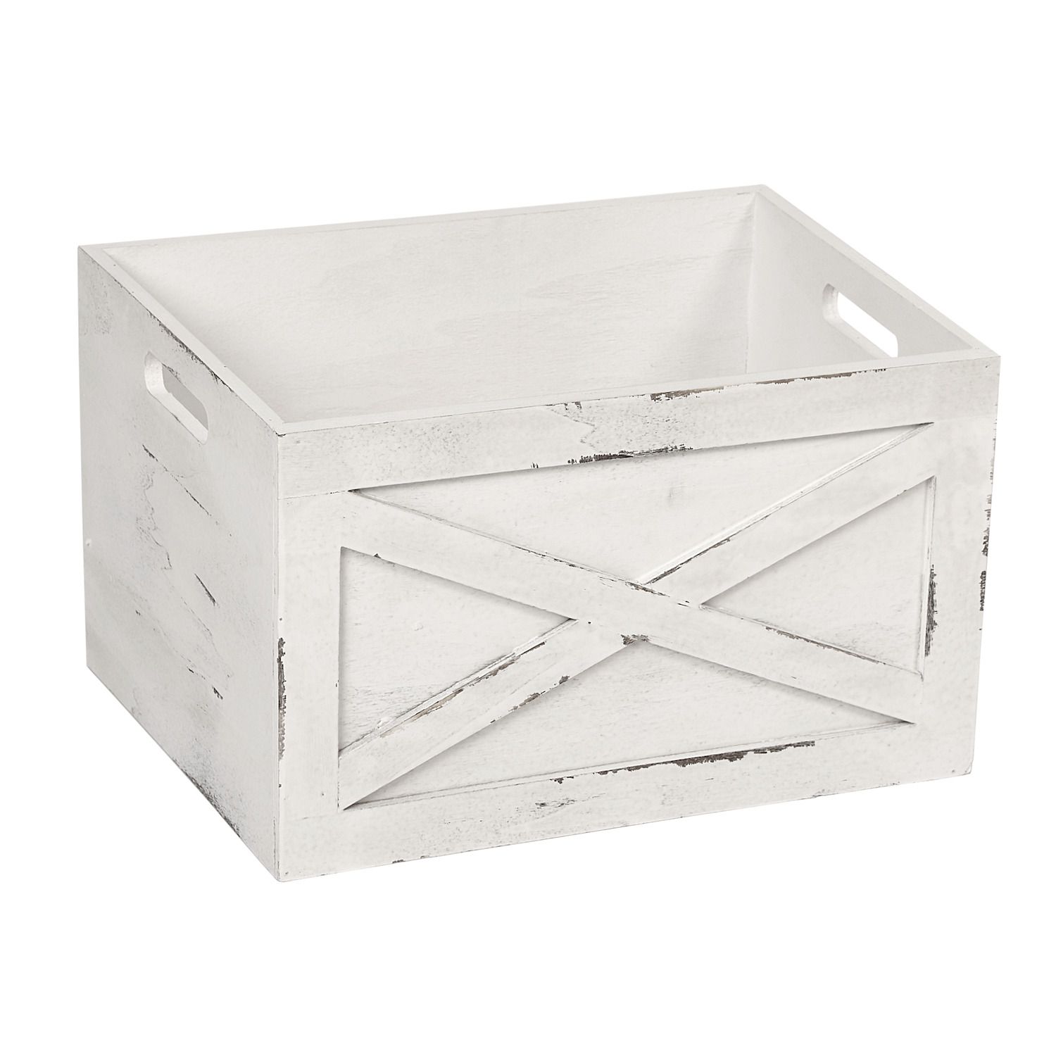 white wooden box