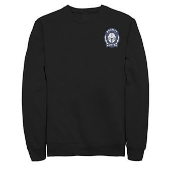 Men's Star Wars The Mandalorian Bounty Hunter Badge Graphic Fleece Pullover