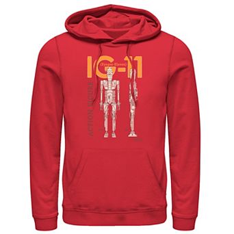 Men's Star Wars The Mandalorian IG-11 Action Figure Graphic Hoodie