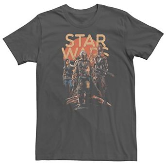 Men's Star Wars The Mandalorian Character Entourage Graphic Tee