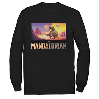 Men's Star Wars The Mandalorian Dreamscape Journey Long Sleeve Graphic Tee