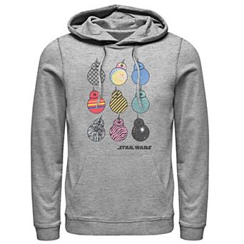 Men's Star Wars The Rise of Skywalker BB-8 Fashion Graphic Hoodie