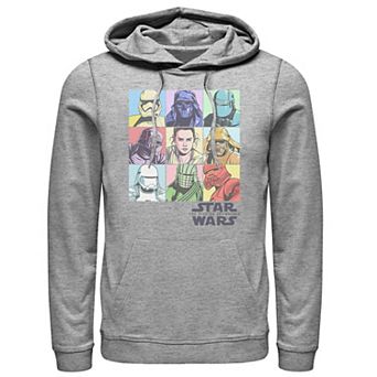 Men's Star Wars The Rise of Skywalker Pastel Character Bingo Graphic Hoodie