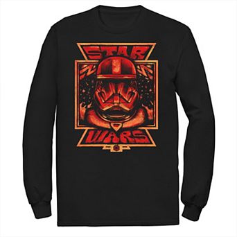 Men's Star Wars The Rise of Skywalker Artistic Sith Trooper Long Sleeve Graphic Tee