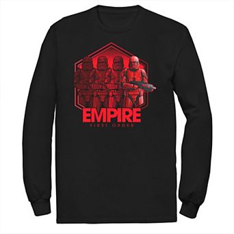 Men's Star Wars The Rise of Skywalker Sith Trooper Reflection Long Sleeve Graphic Tee