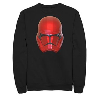 Men's Star Wars The Rise of Skywalker Sith Trooper Helmet Graphic Fleece Pullover