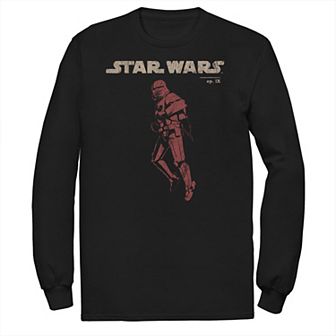 Men's Star Wars The Rise of Skywalker Retro Sith Trooper Flight Long Sleeve Graphic Tee