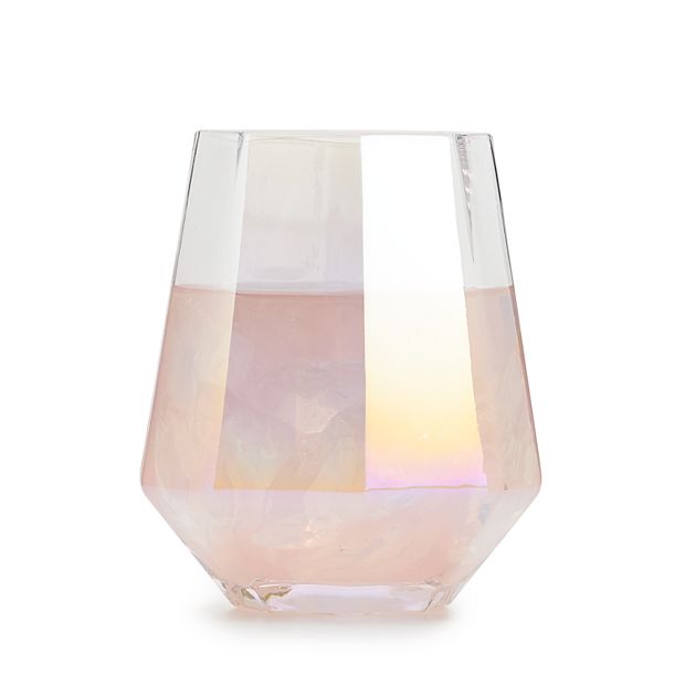 Martini Glasses, Stemless Iridescent Insulated Double Wall