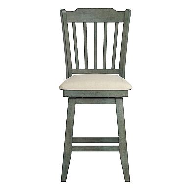 HomeVance Zackery Spindle Back Swivel Dining Chair