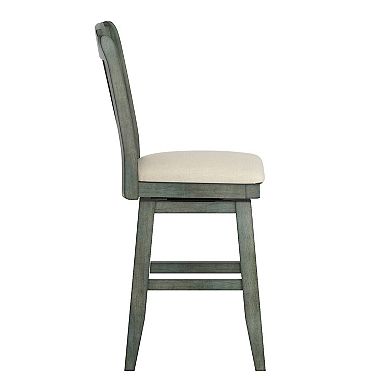 HomeVance Zackery Spindle Back Swivel Dining Chair